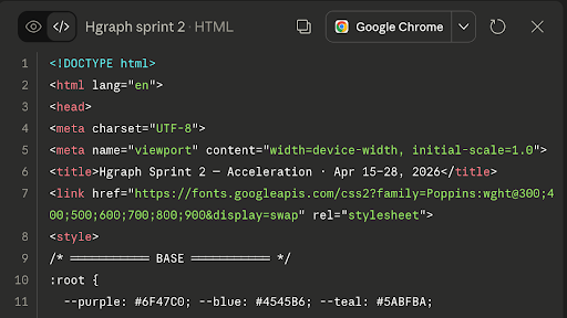 Building an HTML sprint presentation in Claude Cowork